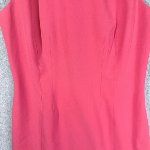 Antonio Melani Dress Sheath Womens Sz 10 Pink Solid Sleeveless Stretch - Picture 4 of 16